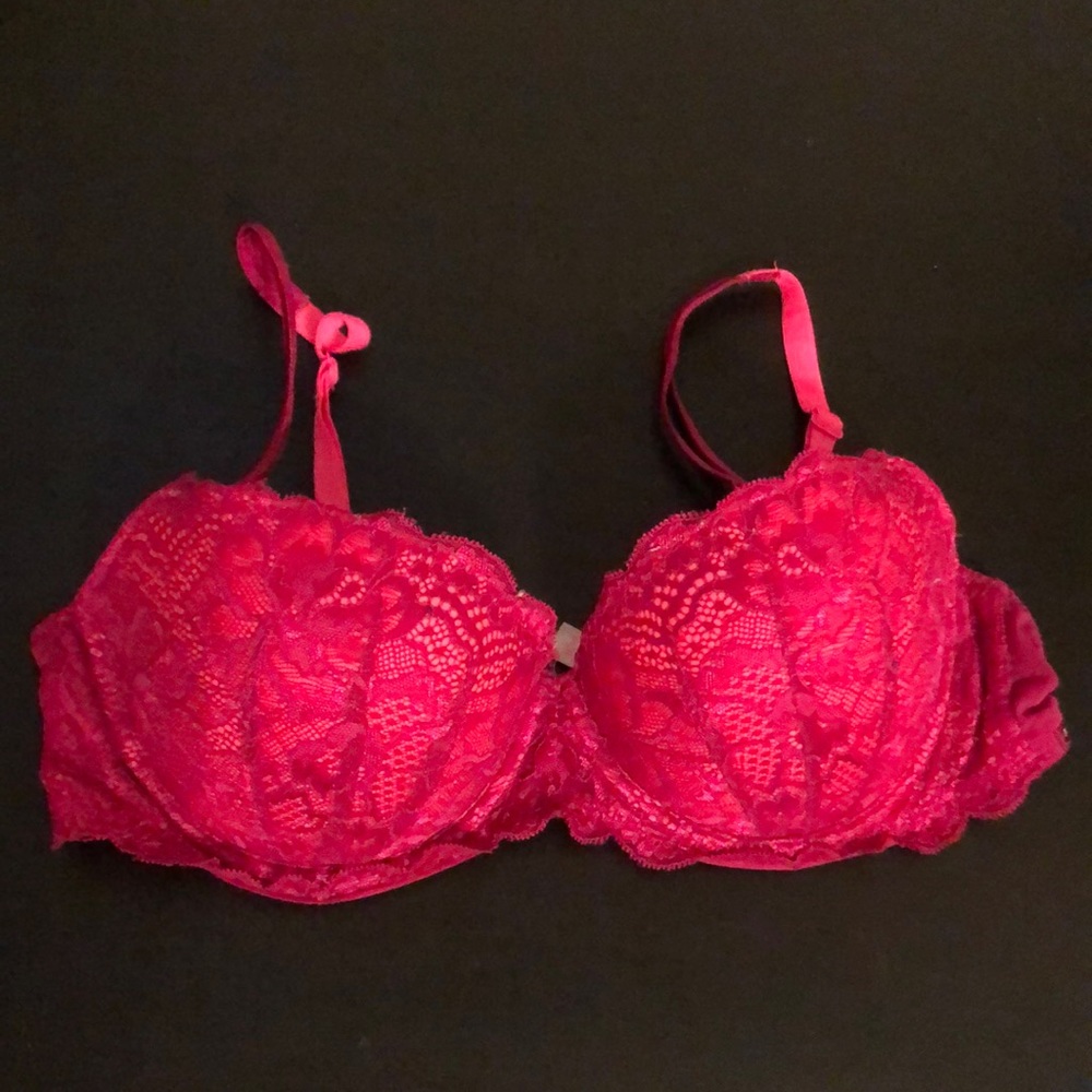 Lacy Push Up Demi Bra- like new 36C